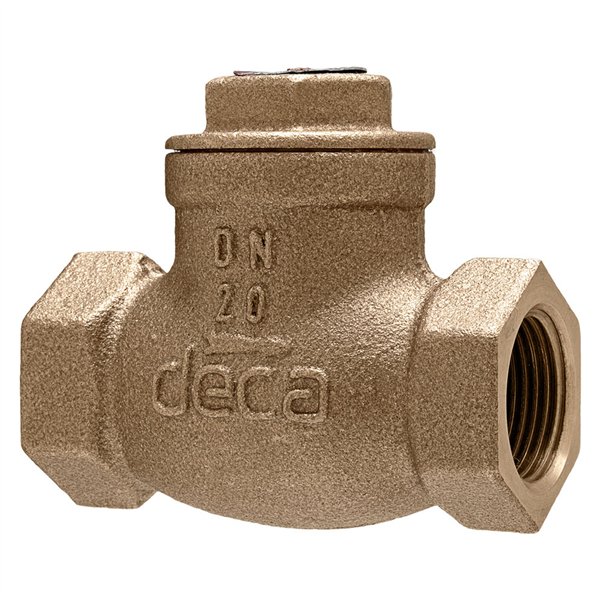 Válvula de retenção horizontal bronze Deca